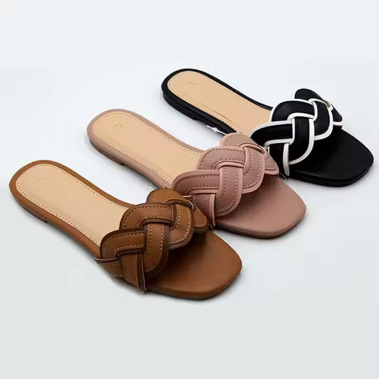Ladies New Style Flat slippers Summer Custom Non-slip Soft Soles Comfortable Women's Shoes